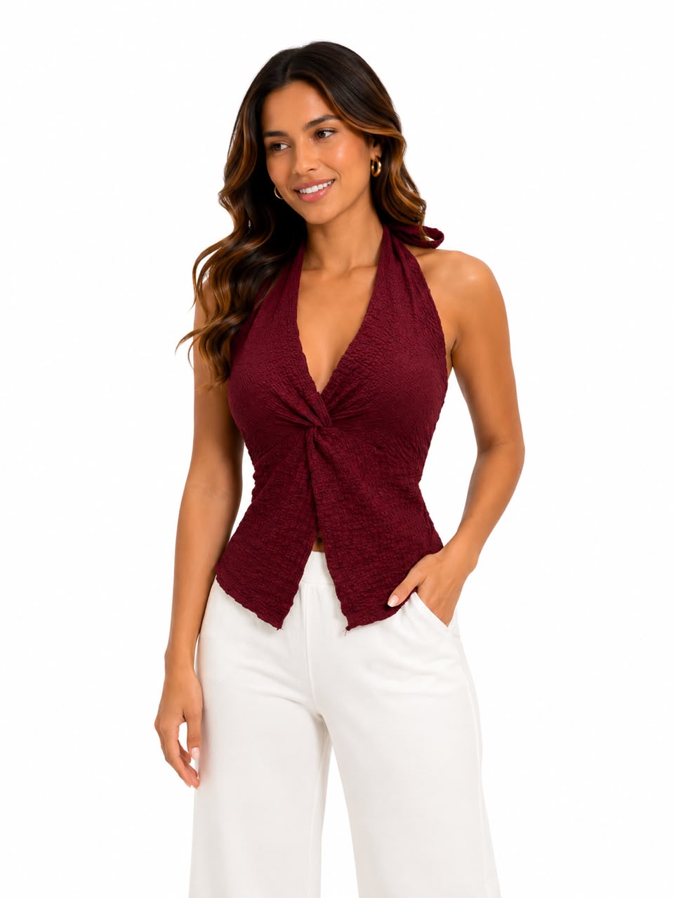 Blusa Halter Nudo Frontal - Image 2